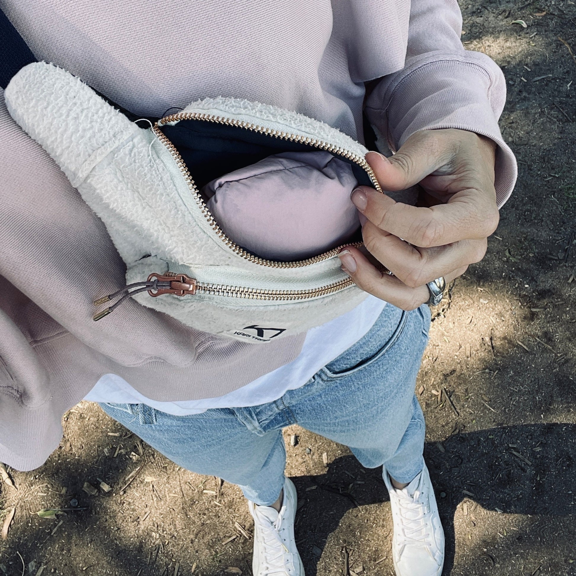 waterproof pants that fold up into a pocket so you can keep it in even the smallest bag the next time you go to the park.